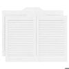 VidaXL Shutter Doors 2 Pairs White 80x100 Cm, Living Room Doors, Bar Doors, Hinged Doors, Doors 4107143