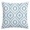 Federa cuscino geometrica lino blu lago bianco fodera cuscino divano decorazione casa può essere personalizzata per te 40x40 45x45 50x50 60x60