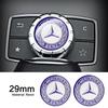BVU1 GLA 2025 For AMG 1pcs 29mm Car Small Media Control Sticker For Mercedes Benz A C E R M class CLA GLA  AMG W204 W210 W124 W205 W2