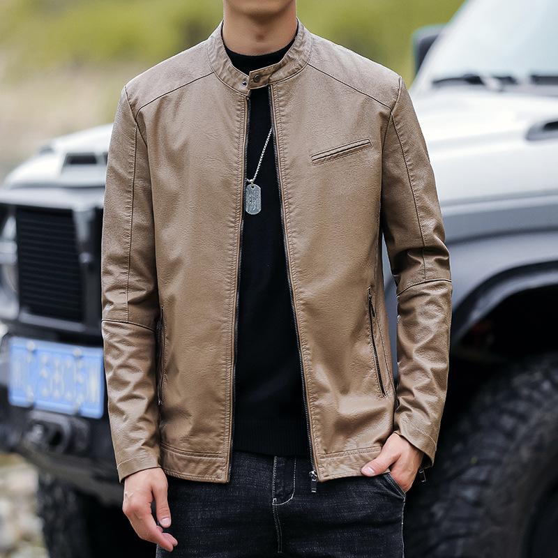 Мужская куртка из искусственной кожи — фото 17