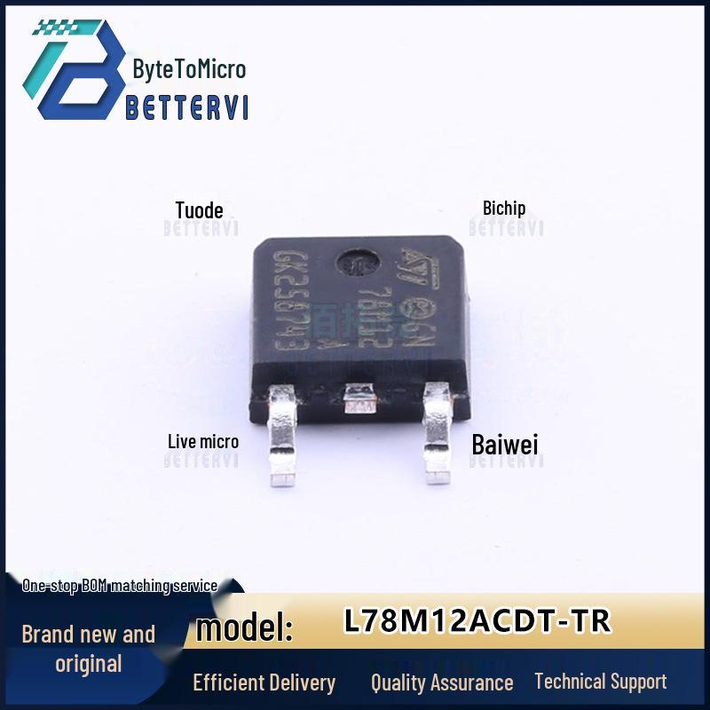 

Authentic STMicroelectronics L78M12ACDT-TR TO-252 Linear Regulator (LDO)