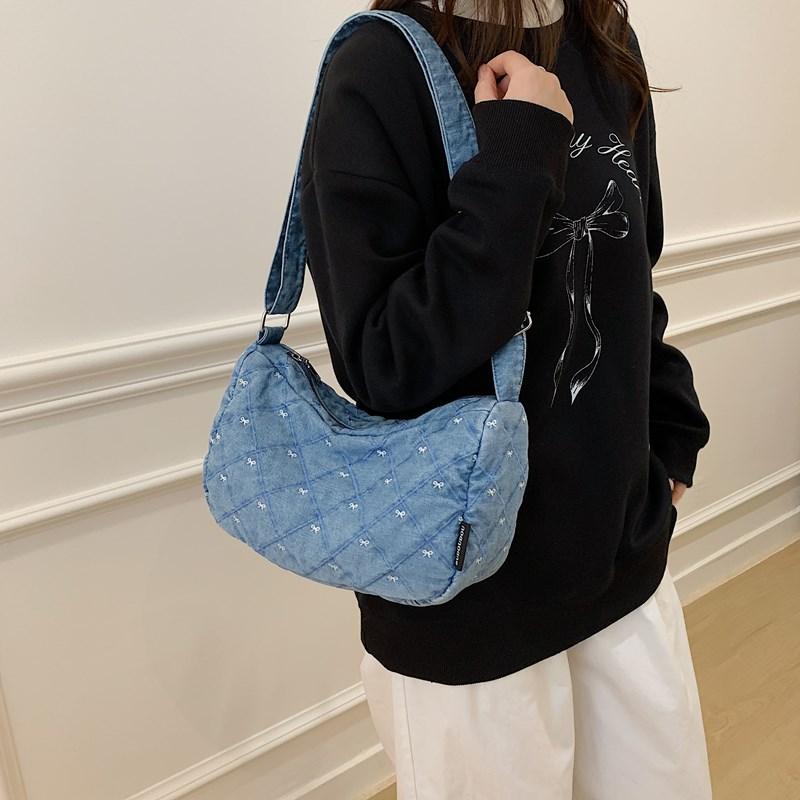 Rhomboid Shoulder Bag Women's Crossbody Bag Large Capacity Dumpling Bag