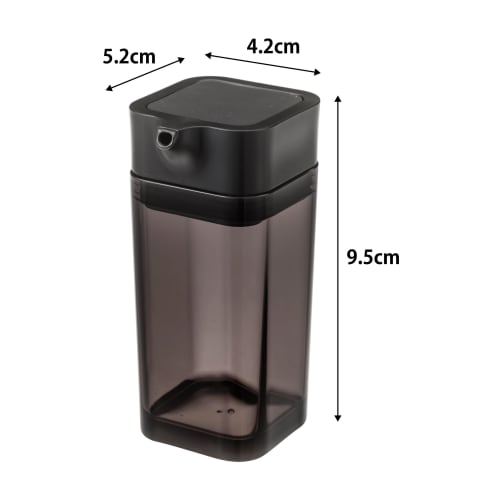 Yamazaki Tower Push-Type Soy Sauce Dispenser, Black, 2866