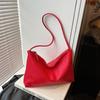Large capacity bag women's summer new 2025 fashion shoulder bag texture lychee pattern bucket bag commuter tote bag