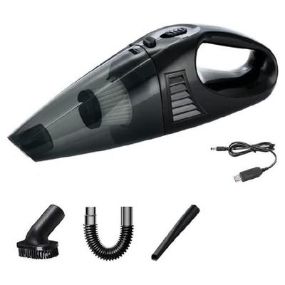 Compact Handheld Vacuum  Rechargeable Suction Vacuum with Multiple Attachments for Car & Household Cleaning