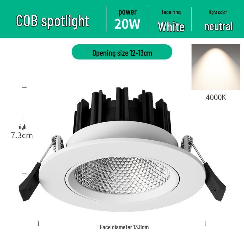 Deckeneinbaustrahler für Zuhause und Geschäft - 57° Spotlight Bullseye