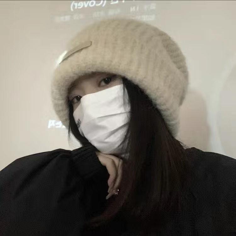 

Флисовая осенне-зимняя шерстяная шапка-бини, большой окружности головы, универсальная повседневная теплая шапка, шапка для защиты ушей для пары, вязаная шапка