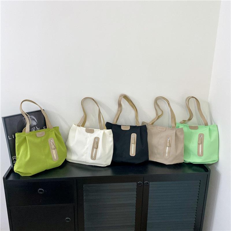 New shoulder bag large-capacity canvas bag high-value foreign versatile nylon big bag student tote bag