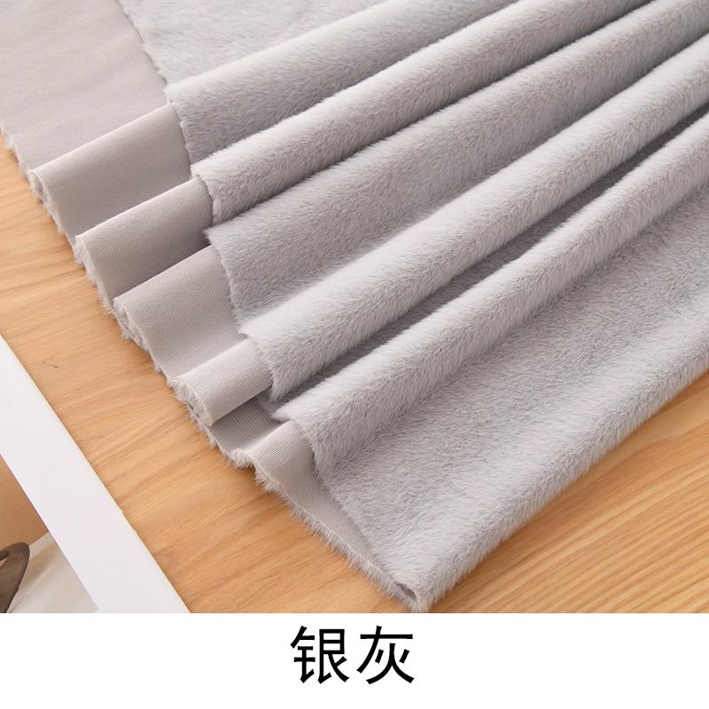 בד פרווה סינתטית מינק קטיפתי אלסטי 50x50 ס"מ לתפירת צעצועי קטיפה, בגדים, כובעים, בד דקורטיבי, בובות DIY בעבודת יד