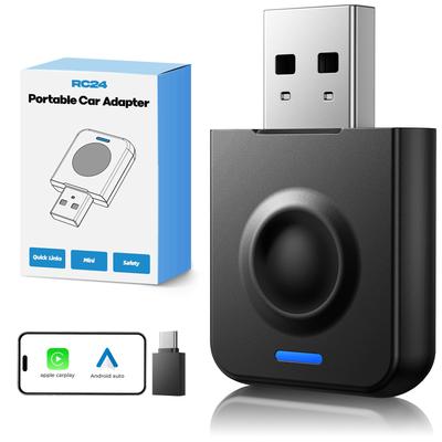 Volam 2 In 1 CarPlay & Android Auto Wireless Adapter, 5.0 Bluetooth & 5G