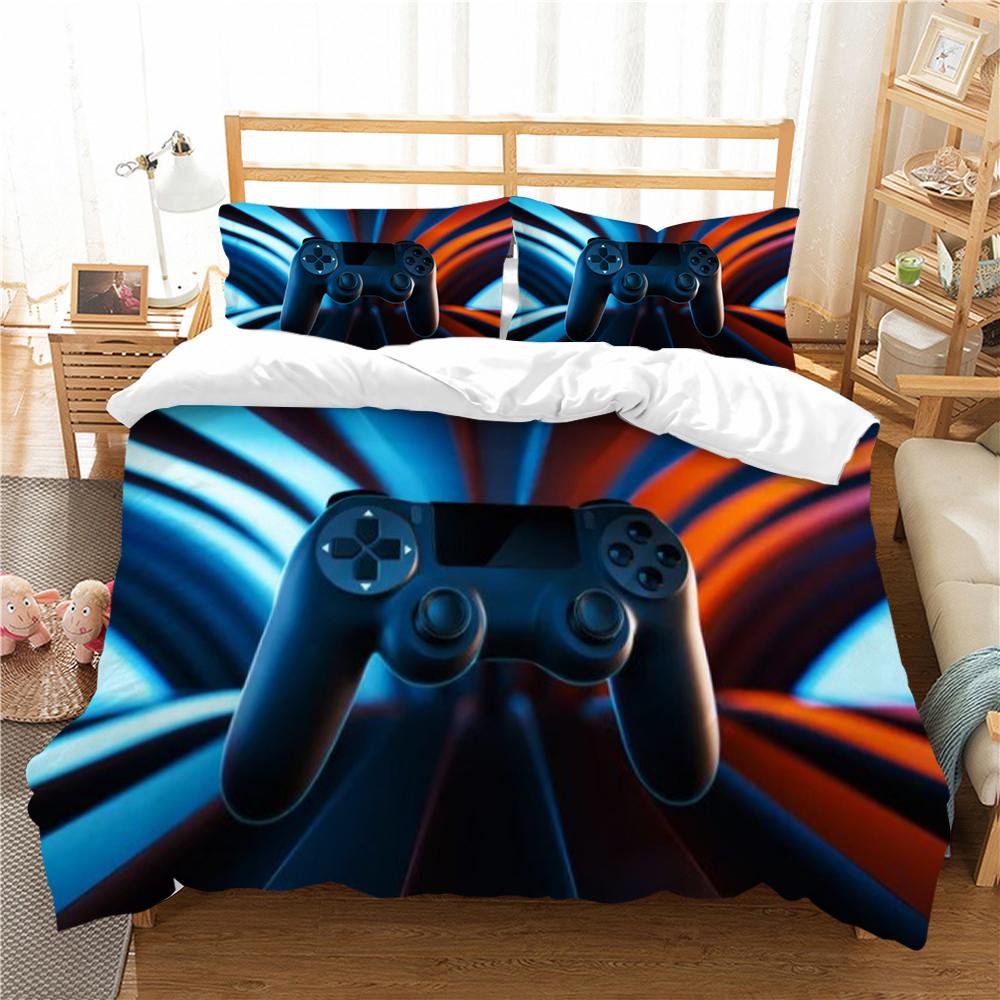 Bedding Cover Game Handle Printing Duvet Cover Set Cool Home Textiles Children Kid Bedding King Size Qulit Cover Set
