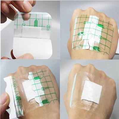 10Pcs Transparent Tape Adhesive Plaster Waterproof Wound Hemostasis Sticker Band First Aid Bandage Emergency Kit