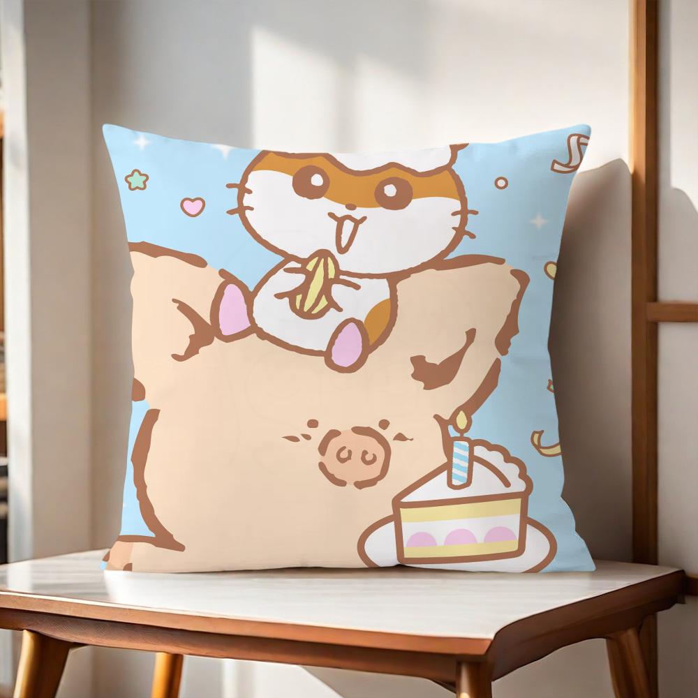 C-Corocorokuririn Cute Cushion Cover For Pillow Printing Sofa Decoration Home Car Room Coffee Shop Office Nordic Simplicity