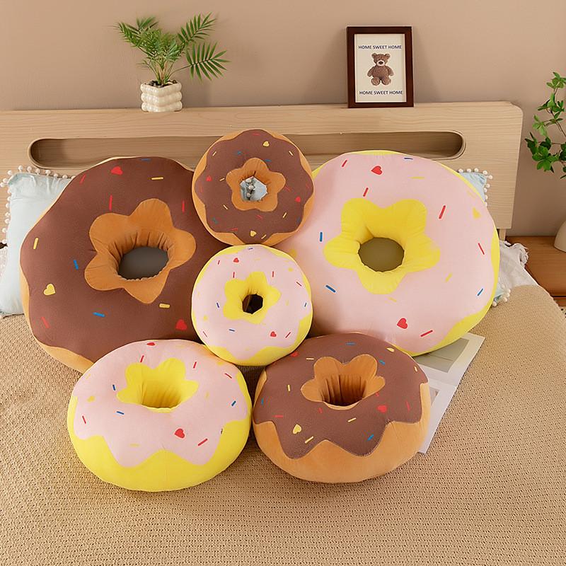 Stuffed Donut Animal Cute Cartoon Sofa Cushion Girls Children Holiday Doll Gift