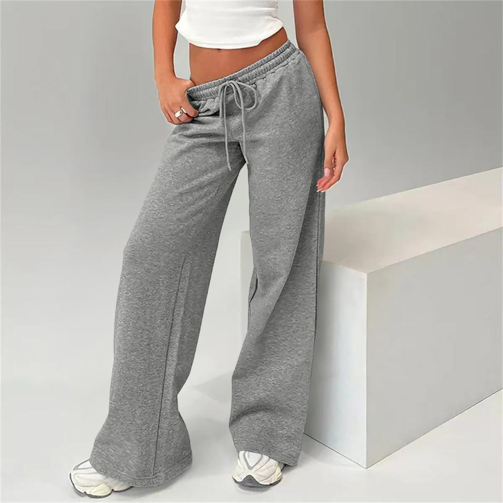 Women's Loose,Fit Fleece,Lined Thermal ,Color Casual Sweatpants