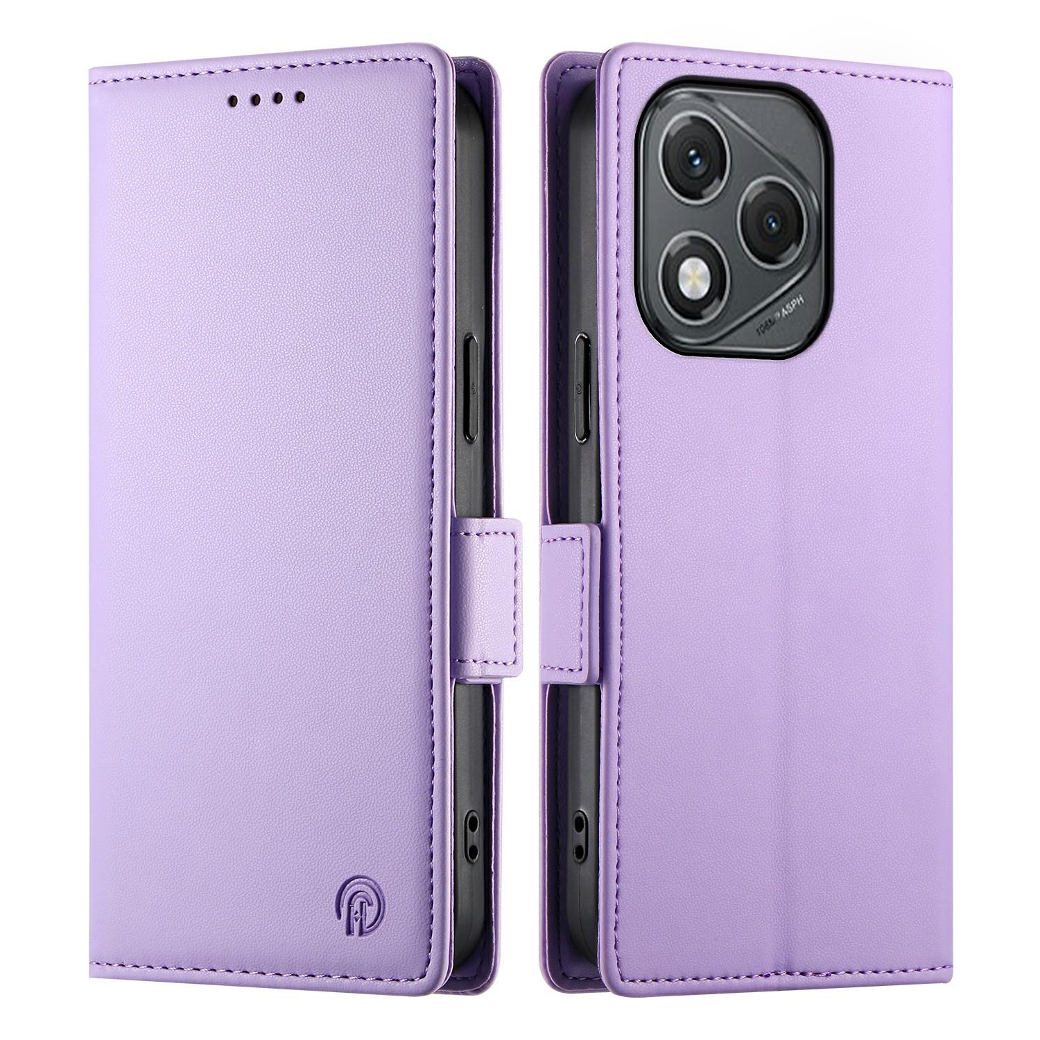

Для Honor 400 Lite Чохол-підставка Шкіряний гаманець Чохол для телефону Purple