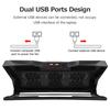 Under 17inch Laptop Cooling Pad with 6 Fans,6 Height Adjustable Stand,Laptop Cooler With Mobile Phone holder
