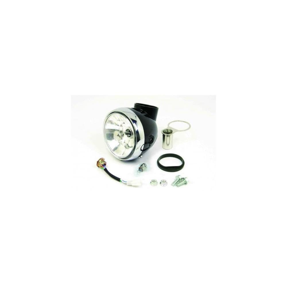 SP Takegawa 128-D Headlight Kit, 12v, 128mm Mounting Width, ABS, Black, 05-08-0486