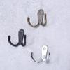 3sets Double Heads Hook Wall/Door Mounted Hanger W/screws Coat/Key/Bag/Towel/Hat/Mask Holder 53mm