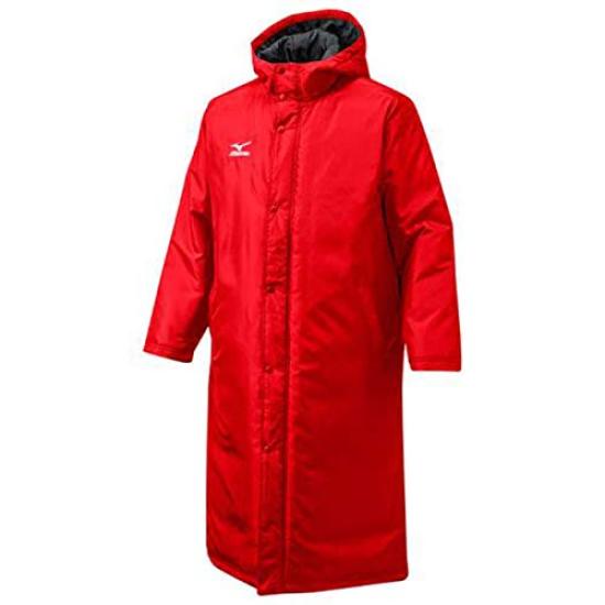 Mizuno Baseball Bench Coat Perfect for and From Swallow Red Size (12JE6G60) - Fall/Winter Practice, Training, Self-Study. Sports, (62), S.