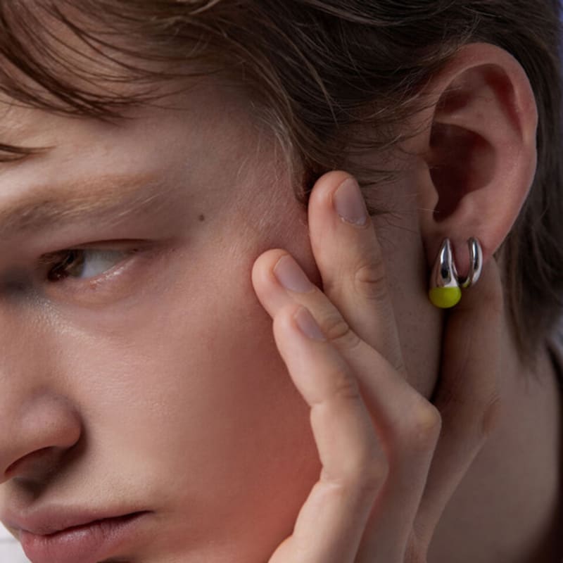 ANON Nuts Volume Earrings _Neon Lime