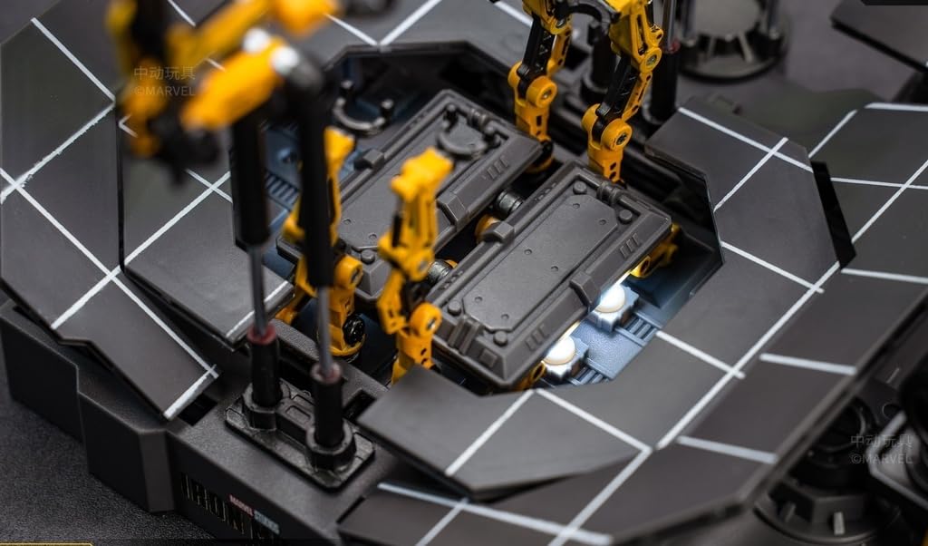 ZD TOYS Iron Man 2 Mark 4 MK4 Powered Suit with Mechanism, 1/10 Scale, Painted, Completed, Movable Figure