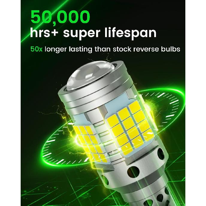 LED Reverse Light Bulbs for 2000-2024 Toyota Camry Backup Light 2PCS | Plug and Play, 6000K White