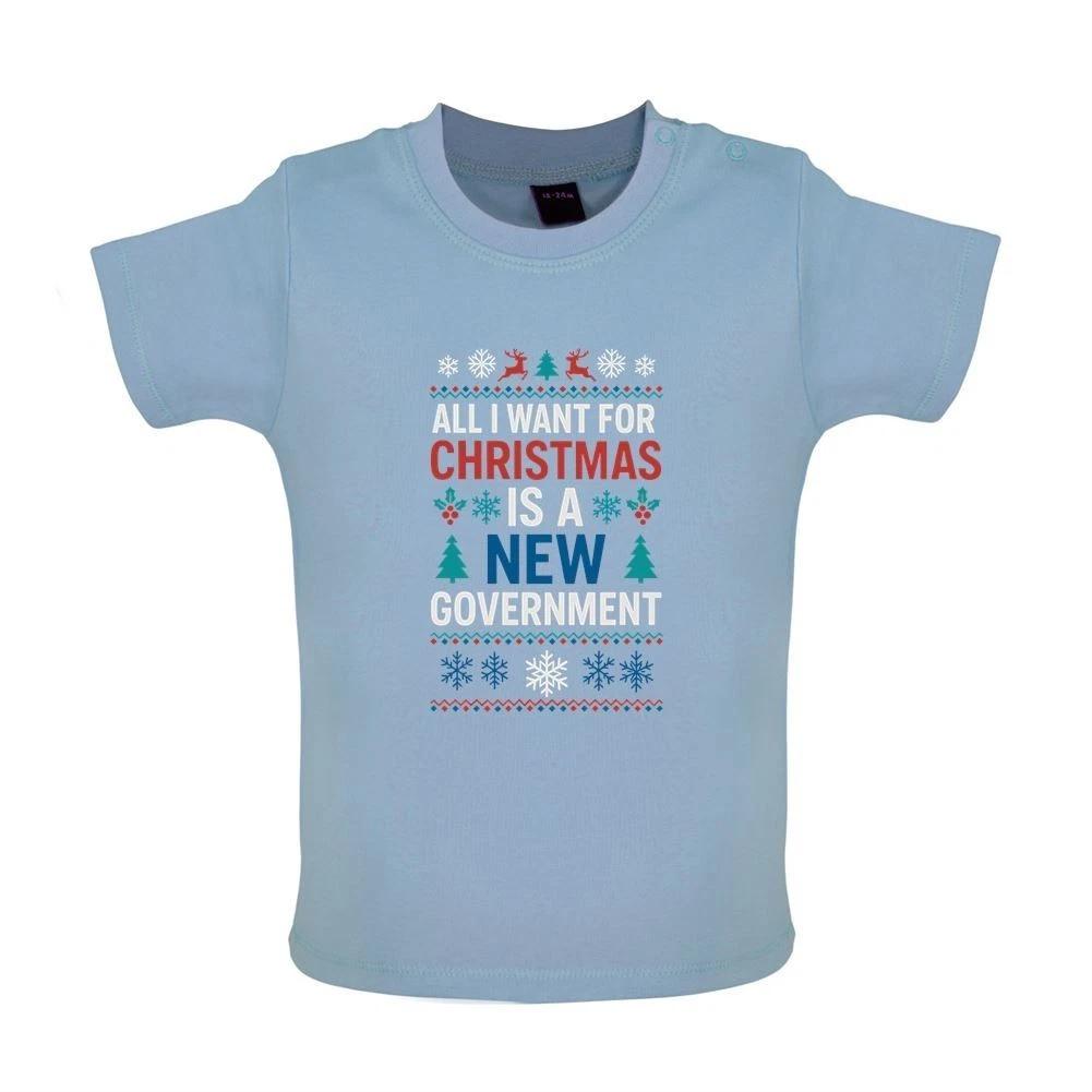 Kids T-shirt / Christmas Jumpsuit - FARAGE REFORMA LABOUR TORY 130