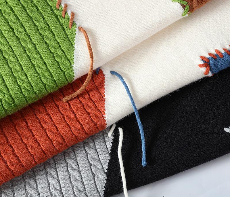 2024 Winter Men's Fleece Sweater: Japanese & Korean Style Knitwear