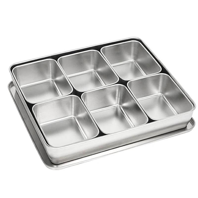 

Ming Chuxing Japanese Style Stainless Steel Seasoning Storage Box with Lid