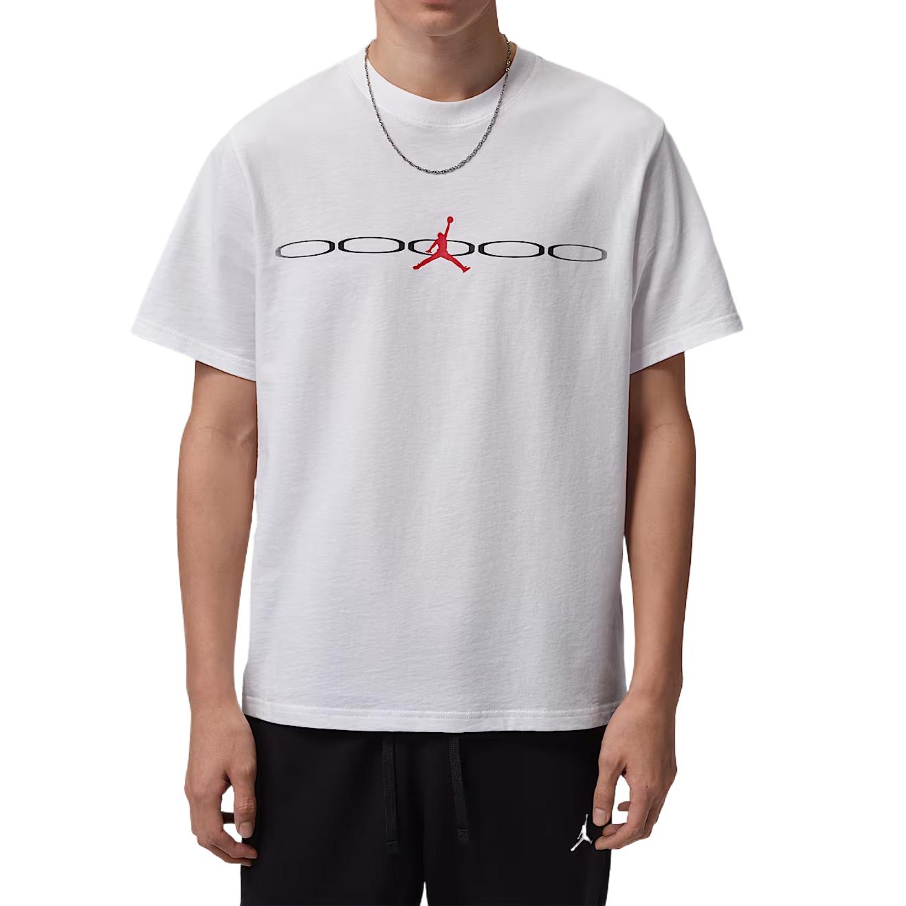 

Мужская футболка Jordan Dri-FIT с влагоотводящей и быстросохнущей трикотажной тканью tops IR0869-100 M
