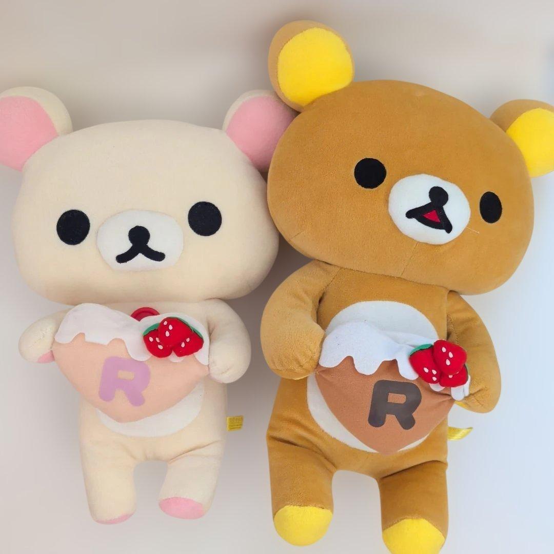 Rilakkuma Korilakkuma Dararan Heart Cake Plush Toy XL 2 pieces