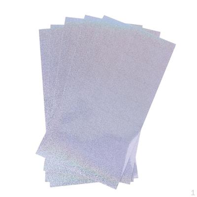 5 Paket Holografik Film Flaş Balıkçılık Terazisi Cilt Cazibesi Sert Çıkartmalar Yansıtıcı Sinek Bağlama Aracı