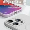 Tekutý silikonový kryt Pro iPhone 16 17 15 14 13 12 11 Pro Max Plus Mini Air Pro Magsafe Magnetické bezdrátové nabíjení Měkký kryt funda