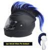 Mohawk Motorcycle Helmet Braids Decorations Wigs For Helmet Cockscomb Motocross Full Face Men Helmet Decors Hair Braids Stickers