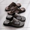 Men's Summer Thick Sole Non-Slip Korean Style Trendy Casual Outdoor Beach Dual-Wear Thong Flip Flops