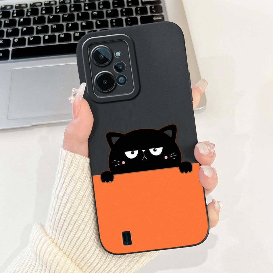 For Realme C31 Case RealmeC31 C 31 4G RMX3501 2022 Cute Cartoon Camera Protective Shockproof Soft Silicon Phone Cases