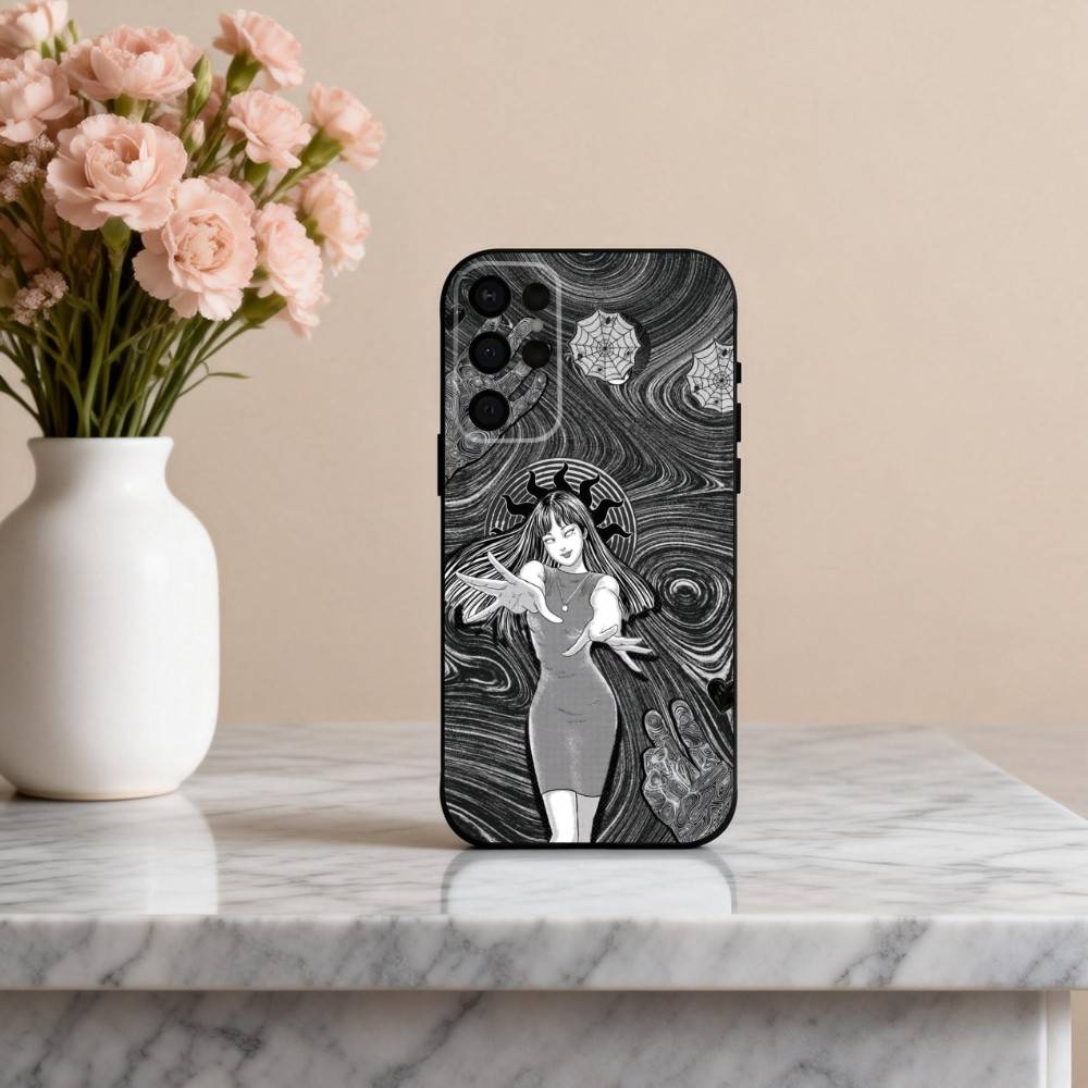 Movie H-Horror T-Tomie-E Phone Case For Samsung S25,24,23,22,30,21,10,9,Ultra,Plus,Lite,FE,4,5 G Soft Black Case