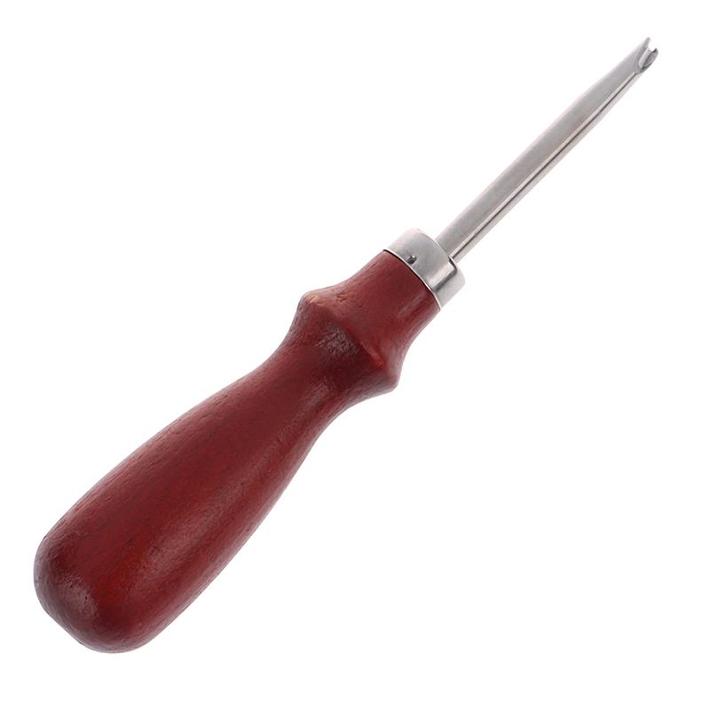 1 Pcs Sharp Leather Craft Edge Knife Cutting Hand Craft Tool With Wood Handle