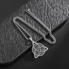Nordic Viking Compass Stainless Steel Necklace Witch Men Legs Necklace Jewelry