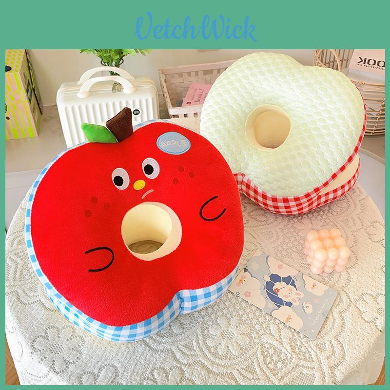 Breathable Ice Silk Hand Pillow With Embroidered Cartoon Design For Office And Library