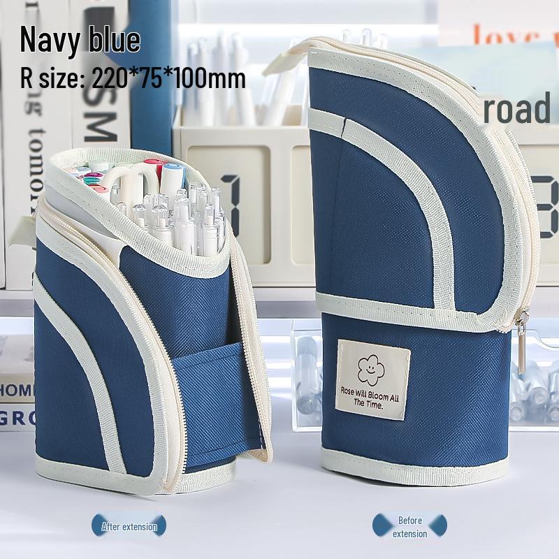 Teleskopiskt Multifunktionellt Pennskrin: Pennställ med stor kapacitet för studenter