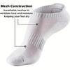 5 Pack Low-Cut Compression Socks with Breathable Arch Support for Running and Casual Wear