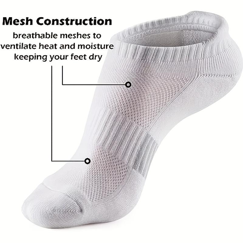 5 Pack Low-Cut Compression Socks with Breathable Arch Support for Running and Casual Wear