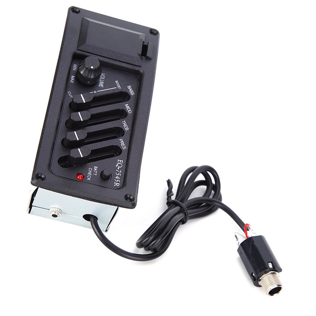 Gitar pickup EQ Classic tre akustisk elektrisk boks BASS MIDD TREB PRES Pickup 7545R
