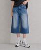 Wenil Eastern Washed 3/4 Length Bermuda Denim Shorts Pants 3 Colors [Wasd_8001]