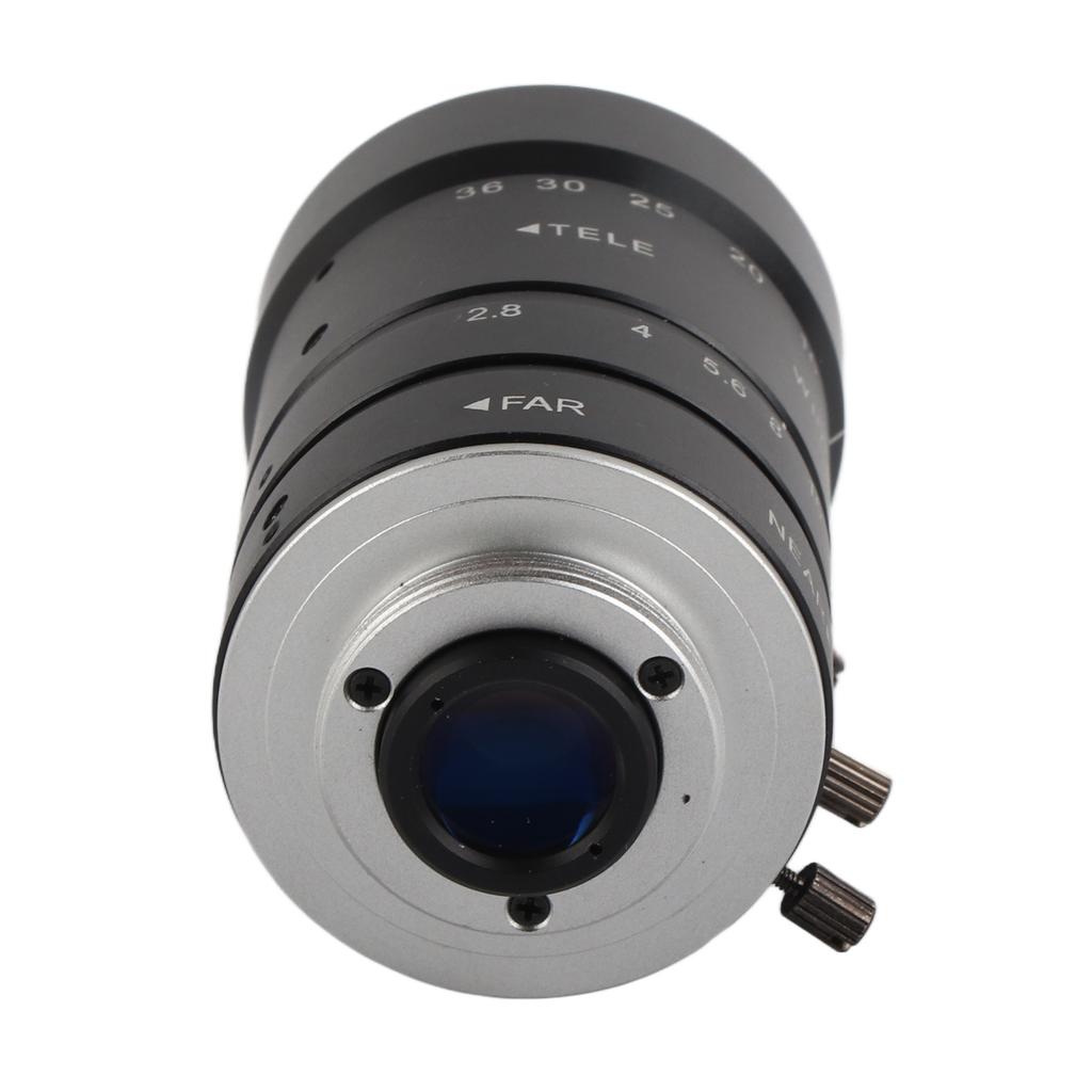 8MP 12‑36mm F2.8 Zoom Lens C Mount 2/3 Inch Low Distortion Manual Aperture Focusing Big View Zoom Le