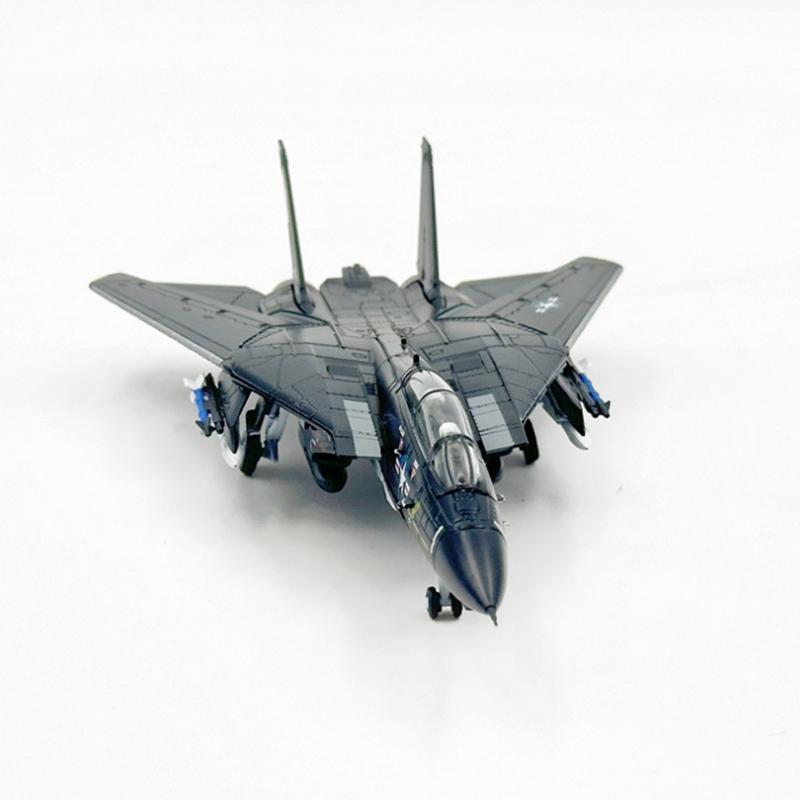 Model odlewany w skali 1/100 Sił Powietrznych USA F-14A F14A F14 VX-4 Samolot ze zmiennymi skrzydłami Model ze stopu Kolekcja Zabawka Prezent