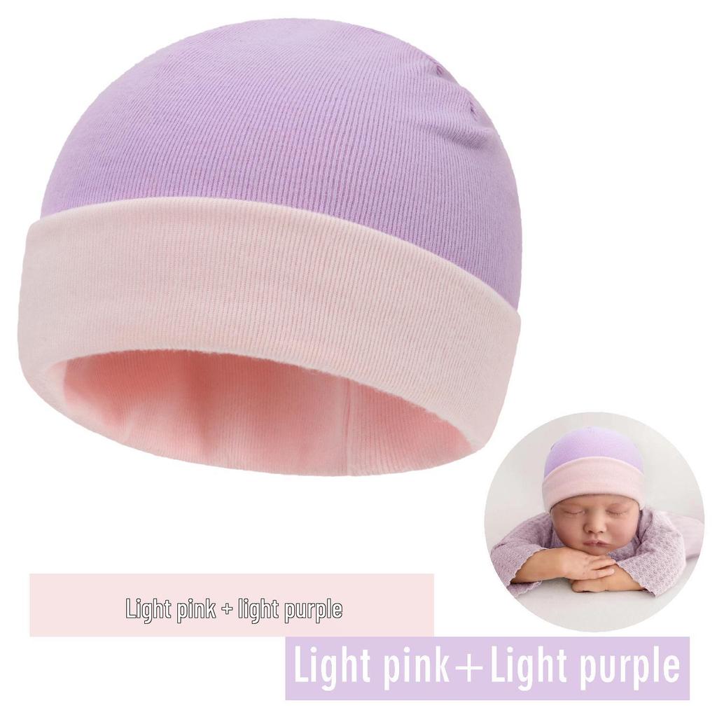 Matching Color Brushed Cap for Newborns: Spring, Autumn & Winter Styles, Double Size, 28 Colors