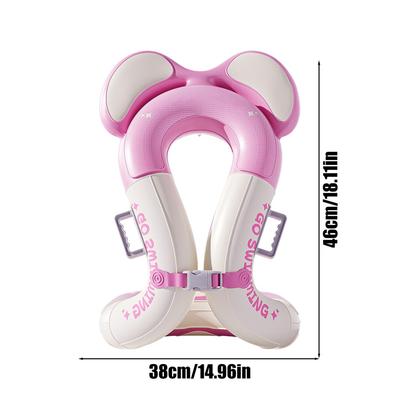 Kids Swimming Arm Floats Swimming Aids Inflatable Life Vest with Adjustable Safety Buckle for 3-15 Years Toddler Youth Pool Beac